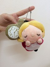 Disney Alice In Wonderland And Clock Plush Doll Keychain Pin. Sleep Them... - £31.96 GBP