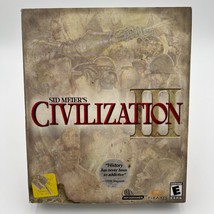 Sid Meier&#39;s Civilization 3 III  (PC, CD 2001) with Box &amp; Manual Complete - £9.63 GBP