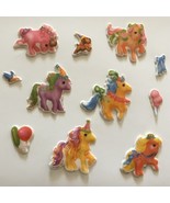 LOT: 11 VTG 1980s My Little Pony Hasbro G1 MLP Puffy Stick-On Stickers U... - $47.84 CAD