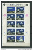 Poland 1969 Sheet  of 9 st+label Mi 1940 MNH (Kleingogen) Apollo 11 CV 40 euro - £25.32 GBP