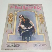 The Red Rose Rag by Edward Madden and Percy Wenrich Sheet Music Dolly Connolly - £5.45 GBP