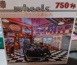 Hot Rod Classic Cars Wheels Jigsaw Puzzle Lot 5 300-1000pc Hard Rock Garage - $46.42