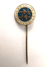 Vintage Prague Czech Stick Pin CKD PRAHA Enamel and Metal - $9.00