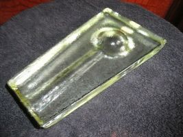 Comoy's Clear Heavy Glass Cigar Ashtray Italy image 9