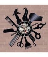 Hair Beauty Clock Decor Barber Shop Art Wall Clock B - £29.56 GBP