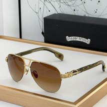 Golden chrome heart High Fashion Sunglasses - £141.21 GBP