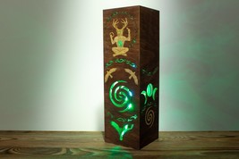 Cernunnos Celtic God Lamp | Cernun Horned Forest God | Sci-fi Punk Style LED RGB - £31.44 GBP