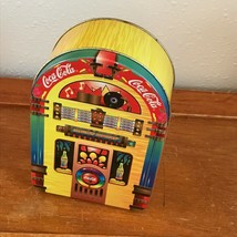 Gently Used Coca-Cola Brightly Colored Jukebox Metal Container – 6 inche... - $9.02
