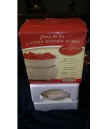 Candle Warmers 5.2 in Sandstone fleur de lis brand new sealed. - $53.69 CAD
