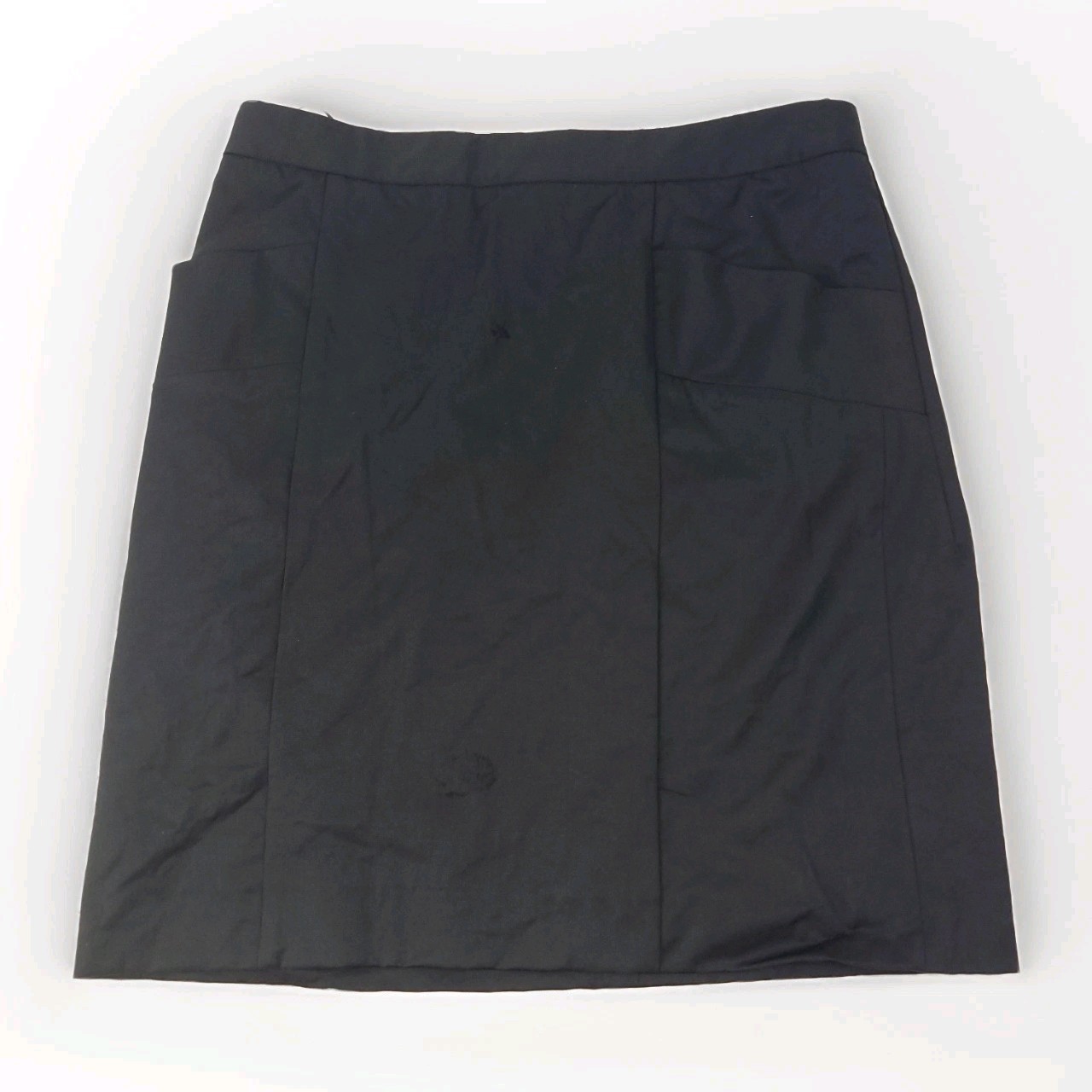 Gerard Darel Wool Skirt Sz 46 Black Lined w/ Pockets Made in France Mino... - $25.73