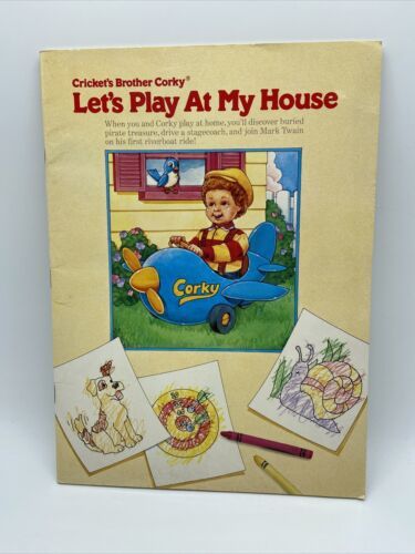 Vintage 1986 Playmates Corky Cricket's Brother Coloring Book - $18.70