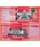 DOMINICAN REPUBLIC 2016 UNC 1.000 Pesos Dominicanos Banknote Paper Money... - £28.03 GBP