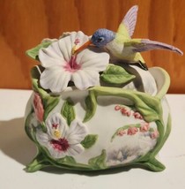 Bradford Exchange Hummingbird Harmonious Gardens Porcelain Collectible M... - $34.55