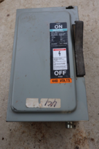 Siemens NF-352 Heavy Duty 60amp Push on Safety Switch 3 Phase - $69.25
