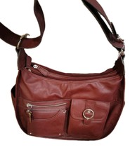 New $69 Women&#39;s Rosetti Riveting Seams Convertible Handbag Purse Berry Jam - $911.74 MXN
