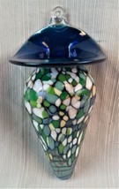 Signed Elias Glassworks Art Glass Wall Pocket Vase - £19.54 GBP