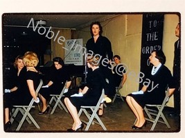 1960 Party, Sorority Scene Women in Black, White Gloves Chicago Kodachrome Slide - £3.95 GBP