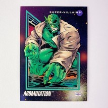 Abomination Marvel Impel 1992 Super-Villains Trading Card 101 Series 3 MCU Hulk - £1.17 GBP
