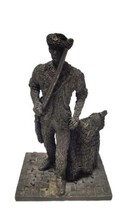 Honeywell Pewter Figurine Hunter / patriot soldier 5 1/4 &quot; Tall  - £20.92 GBP