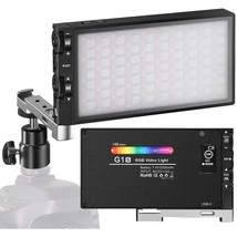 G1S Rgb Video Light, Built-In 12W Rechargeable Battery Led Camera Light 360 Full - £83.22 GBP