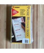 2ct Avery Spiralbound Phone Message Book Duplicate Carbon Copy Record 84... - $33.85 CAD