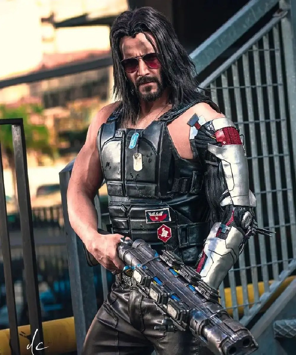 Cyberpunk 2077 Johnny Silverhand Gaming Cosplay Leather Vest