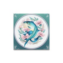 Ready To Hang 16 X 16 Canvas Wall Art Shabby Chic Fish Home Decor  - £31.96 GBP