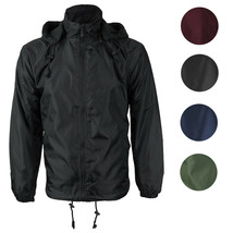 LAX Men&#39;s Premium Water Resistant Security Reversible Jacket With Remova... - £37.16 GBP