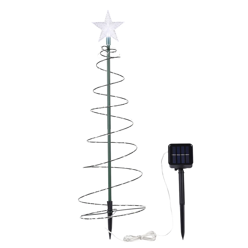 Creative Solar Christmas Tree String Lights PVC Solar LED Christmas Tree Lights  - £42.52 GBP