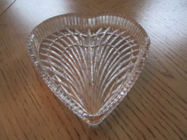 Waterford Crystal Heart Shape Dish Tray Hallmarked 7.5&quot; - £38.20 GBP