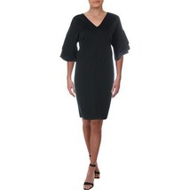 Lauren Ralph Lauren Womens Flutter Sleeve Shift Dress,Black,X-Large - £98.29 GBP