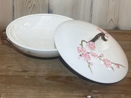 Peach Blossom Metlox by Poppytrail - Round 9.5&quot; Covered Vegetable Bowl w... - £36.67 GBP