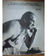 AT&amp;T Grumpy Man Print Magazine Advertisement 1967 - $12.99