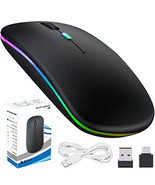 Hiarkio 2.40G Wireless Mouse, Bluetooth Silent, Rechargeable LED Colorfu... - $91.54 MXN