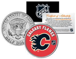 Calgary Flames Nhl Hockey Jfk Kennedy Half Dollar U.S. Coin * Licensed * - £6.73 GBP