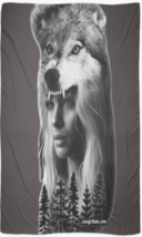 Cowgirl Kim Spirit of the Wolf Scarf - Large 55&quot; X 55&quot; - £55.07 GBP