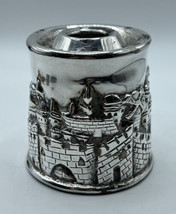 Authentic Sterling Silver Zadok Israel Shabbat Candle Stick Holder 925 S... - $64.35