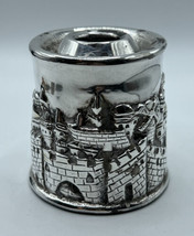 Authentic Sterling Silver Zadok Israel Shabbat Candle Stick Holder 925 Signed - £51.56 GBP