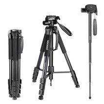 NEEWER Portable Aluminum Alloy Camera 2 in 1 Tripod Monopod Max. 70&quot;/177cm with  - £62.34 GBP