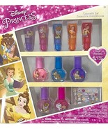 Disney Princess 34 Pieces Lip Gloss &amp; Nail Polish Fruit Flavor Cosmetic Set - $16.55 CAD