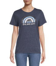 Love And Light Happy Hanukkah Day S/S Premium Quality T-Shirt S 4/6 Blue - $23.00