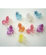  My Little Pony Blind Bag Toy Lot of 9 Collectible Minis Translucent - £19.97 GBP