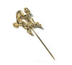 Vintage 1970s Gemini Zodiac Twins Stick Pin - £12.54 GBP