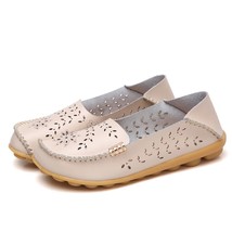 Koovan Women&#39;s Flats Spring Summer Hollow Breathable Flat Casual Shoes Hole Soft - £21.41 GBP