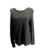 Chicos Womens Black Pullover Sweater Long Sleeve Boat Neckline Size 2 - $24.19