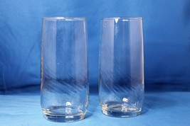 Glasses Libbey White Clear Glass set of 2 - £3.31 GBP