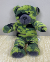 10&quot; Army Green Teddy Mountain Camo Camouflage Bear Plush Stuffed Animal Toy - £9.03 GBP