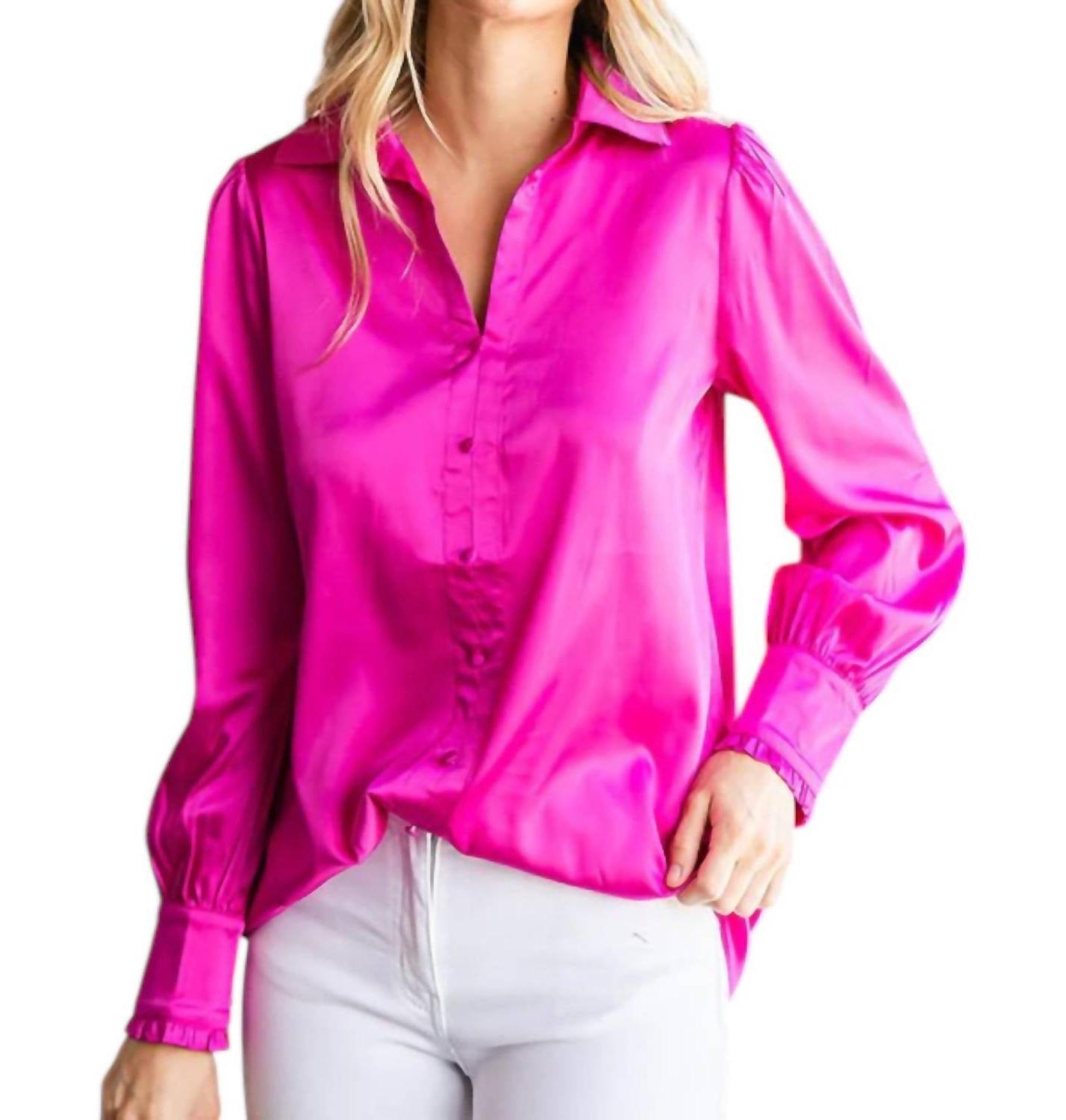 First Love Look What You Have Top Hot Pink - $34.00