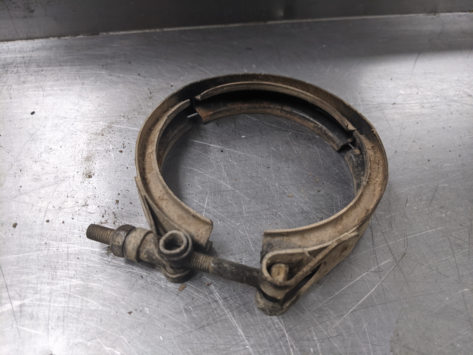 Down Pipe Clamp For 07-10 Chevrolet Silverado 2500 HD  6.6 Item image 3