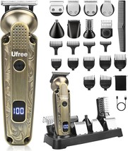 Ufree Beard Trimmer For Men, 7 In 1 Waterproof T-Blade Hair Trimmer, Ele... - £40.04 GBP